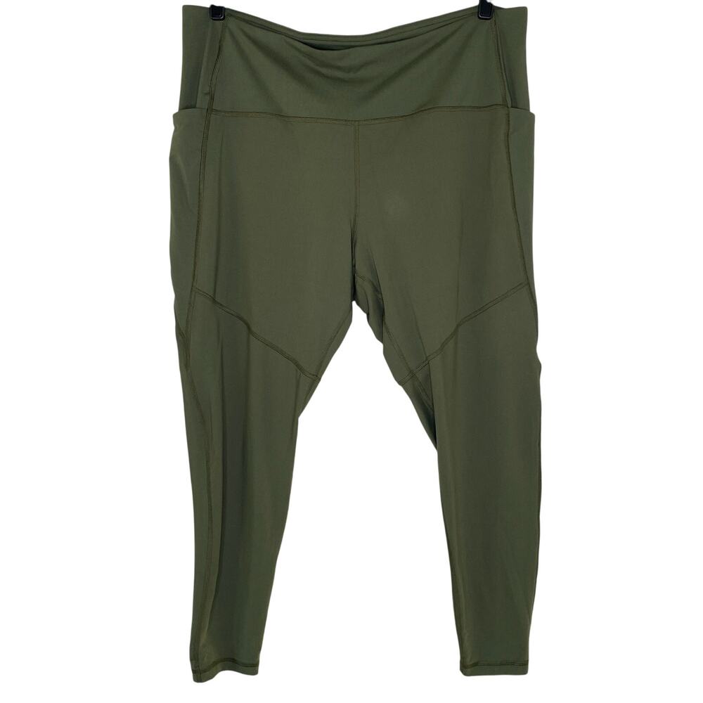 Thinx Kale Green Moderate Absorption Period Activewear Leggings 3X - Picture 1 of 11